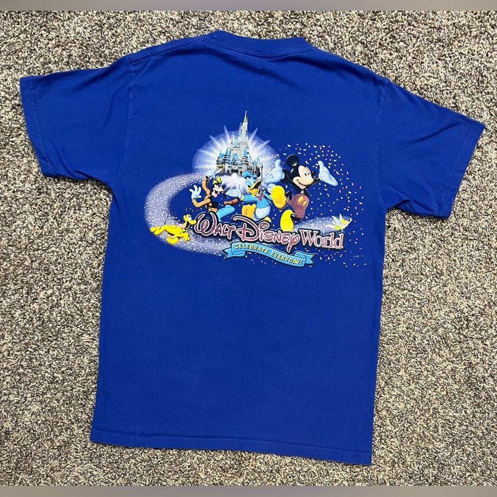 Walt Disney World - Disneyland Mickey + Castle Celebrate Tee, Sz S Hanes